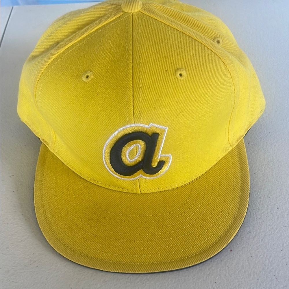 Cooperstown Yellow Baseball Cap with Logo